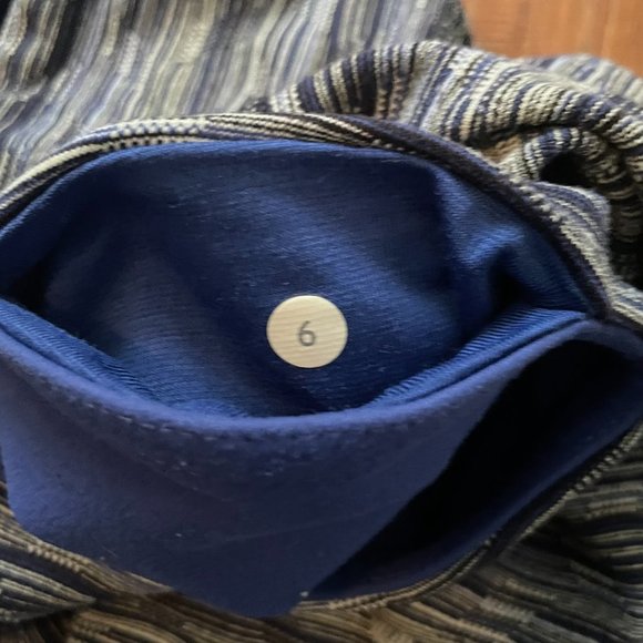 Lululemon Wunder Under Leggings Space  Dye Twist Sapphire Blue Multi Size 6 - Picture 6 of 6